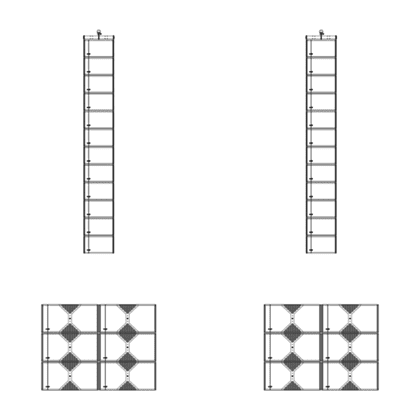 NEXT PROAUDIO LA122A 12x6 Active Line Array System