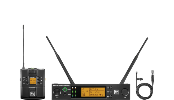 Electro-voice RE3-BPOL UHF wireless Set featuring OL3 Omnidirectional Lavalier Microphone