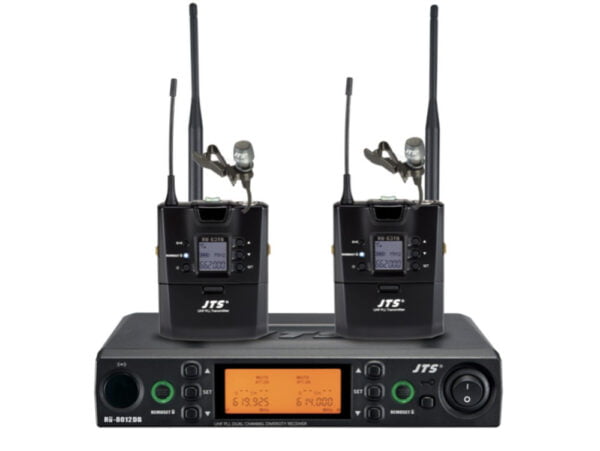 JTS RU-8012DB RU-G3TB+CM-501 Dual Channel UHF Bodypack Wireless System