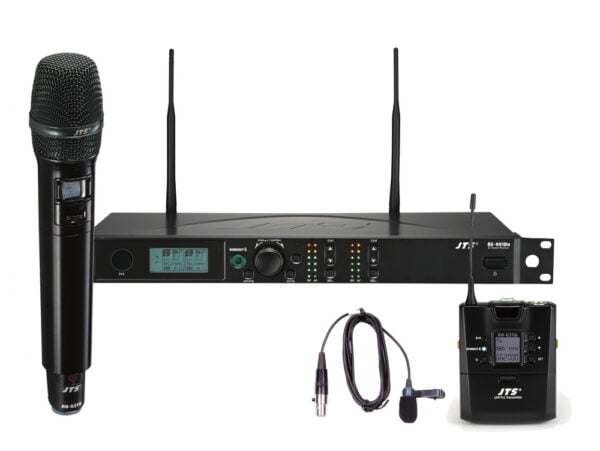 JTS RU-901G3DU + 1 x RU-G3TH + 1 x RU-G3TB Dual Channel True Diversity UHF Handheld & Bodypack Combo Wireless System