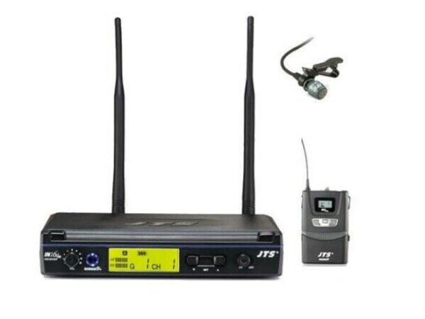 JTS IN-164R/IN-264TB+CM501 UHF PLL Single Channel Diversity Lapel Wireless Mic System