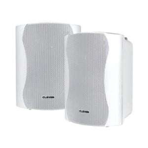 Clever Acoustics WPS 35T WHITE 100V Weatherproof Speakers Pair