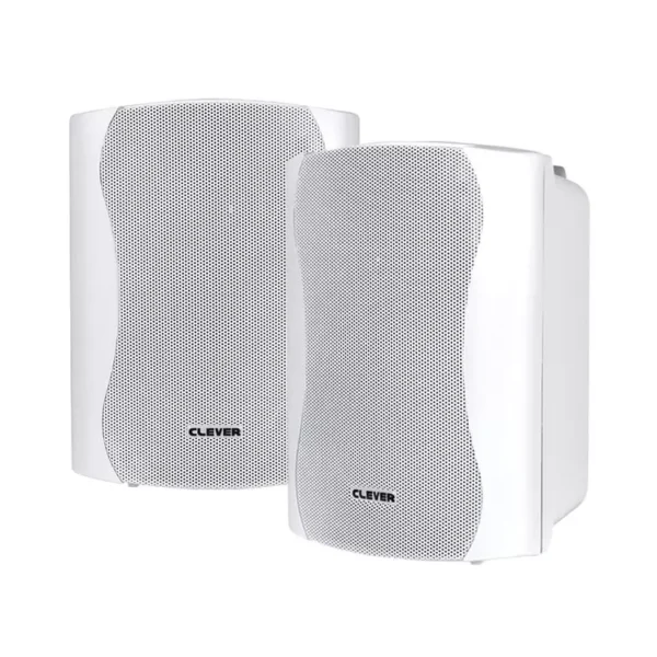 Clever Acoustics WPS 35T WHITE 100V Weatherproof Speakers Pair