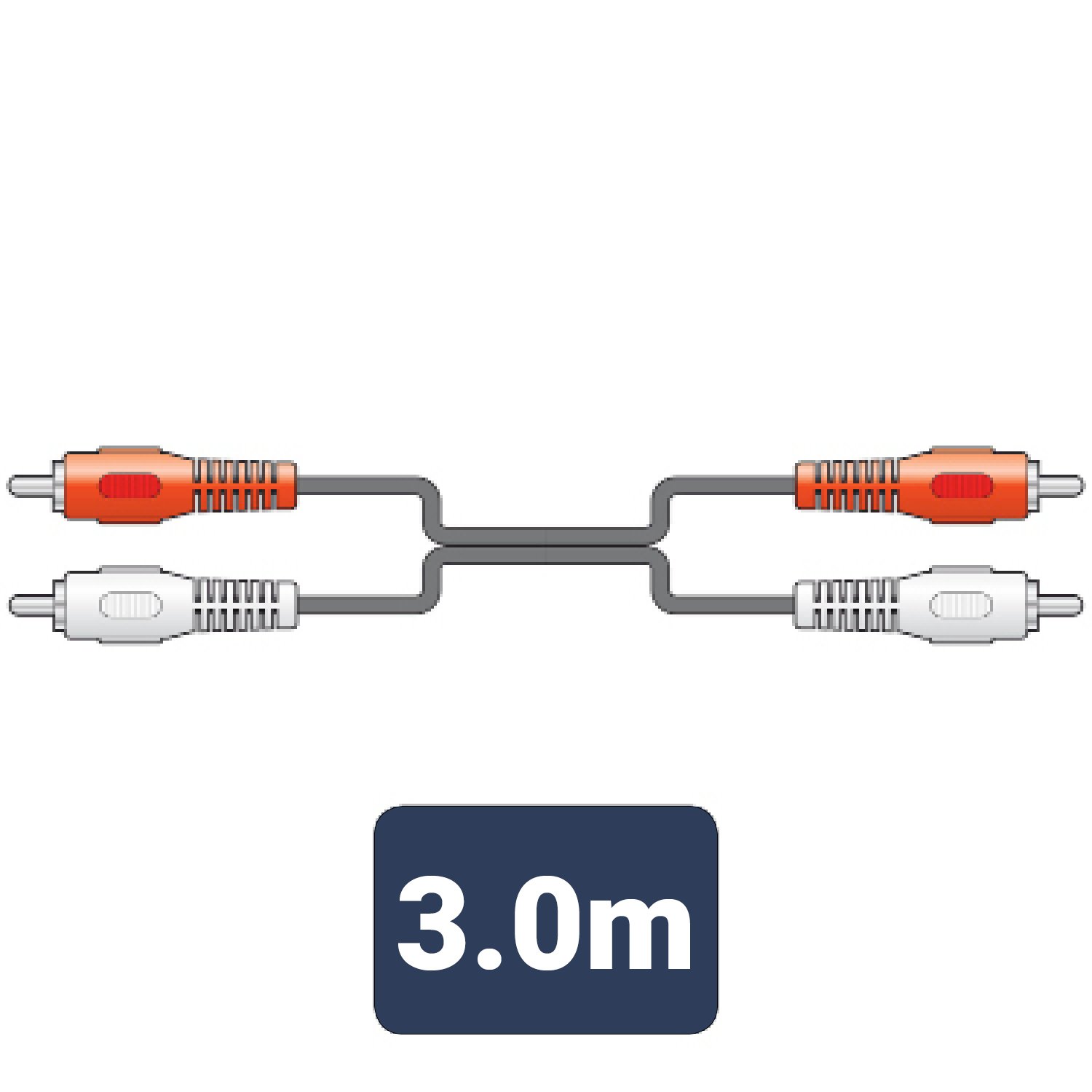 Volume Music Solutions AV:Link 2 x RCA Plugs to 2 x RCA Plugs Leads