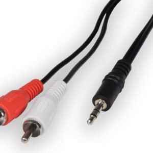 Volume Music Solutions AV:Link 3.5mm Stereo Plug to 2 x RCA Plugs Leads