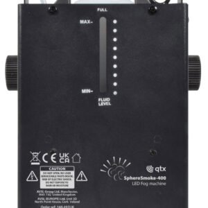 QTX SpheroSmoke: Compact 400W LED Fog Machine with RGB Magic Ball Effect SpheroSmoke-400