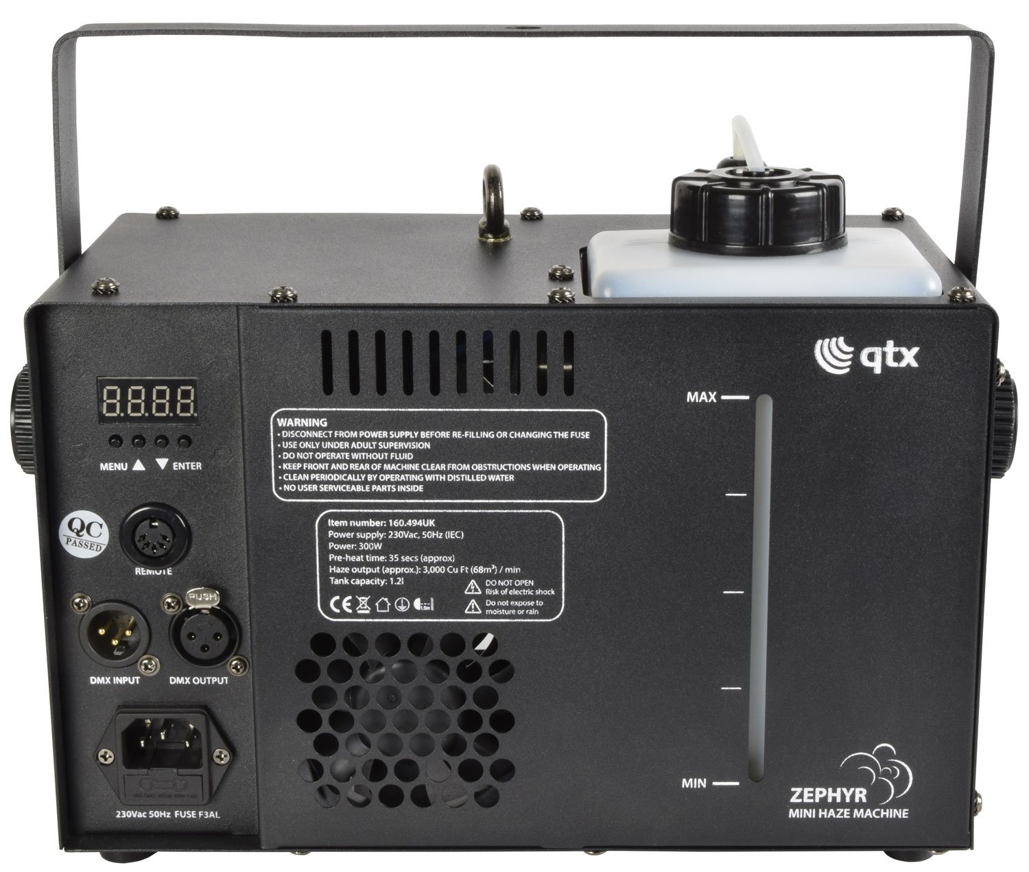 qtx zephyr-300: haze machine 300w zephyr-300 QTX ZEPHYR-300: Haze Machine 300W ZEPHYR-300 - Image 2