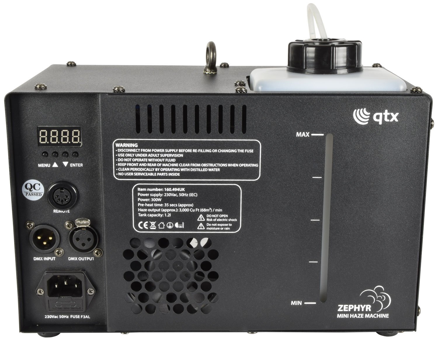 qtx zephyr-300: haze machine 300w zephyr-300 QTX ZEPHYR-300: Haze Machine 300W ZEPHYR-300 - Image 3