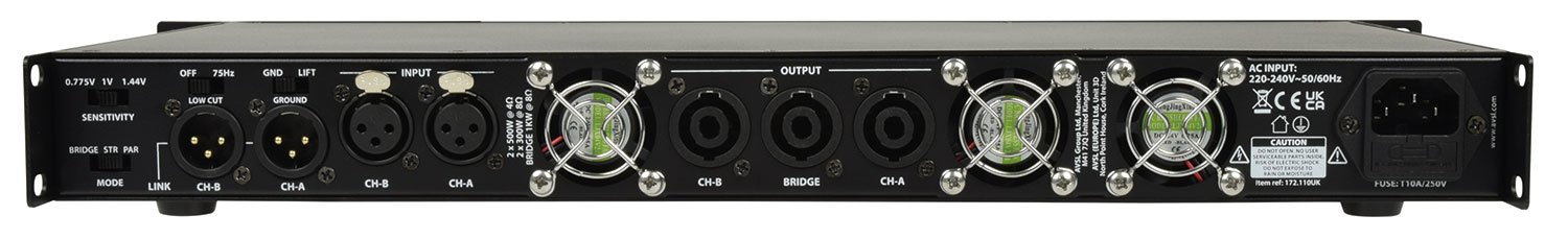 Citronic D-Series Class-D Power Amplifiers D1000