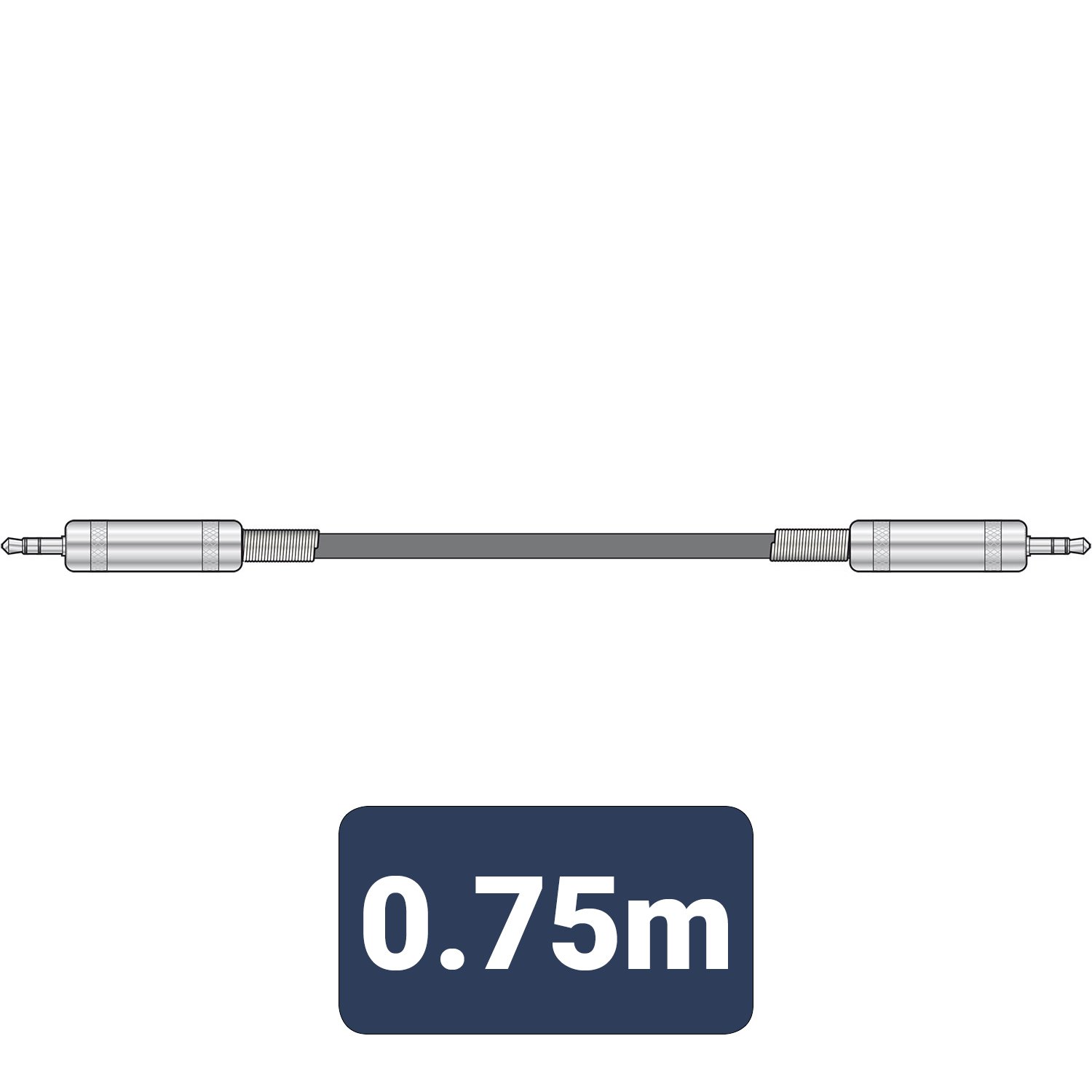 Volume Music Solutions Citronic Classic Audio Leads 3.5mm TRS Jack Plug - 3.5mm TRS Jack Plug S3J075