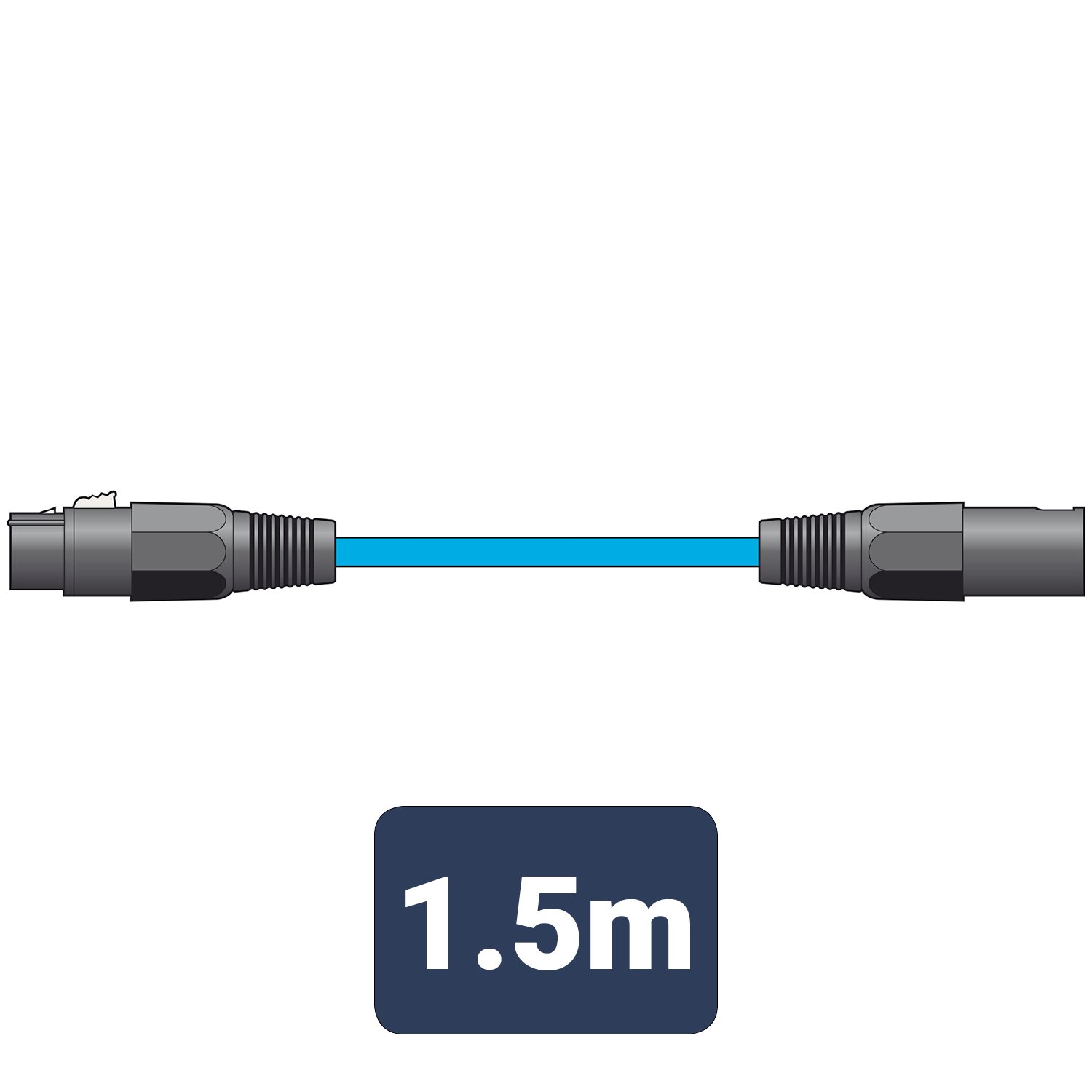 Citronic Classic Microphone Leads XLR Female - XLR Male XF-XM150BL