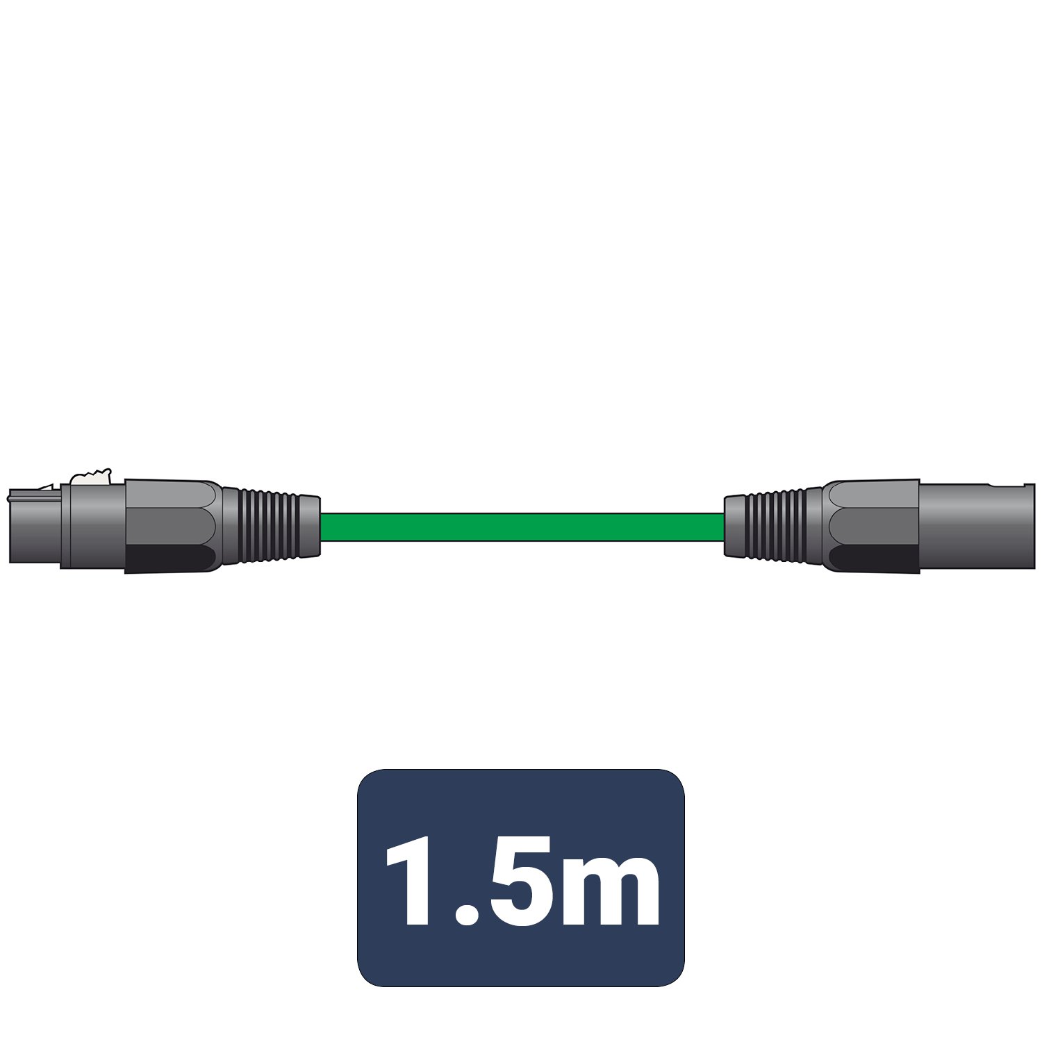 Volume Music Solutions Citronic Classic Microphone Leads XLR Female - XLR Male XF-XM150GN