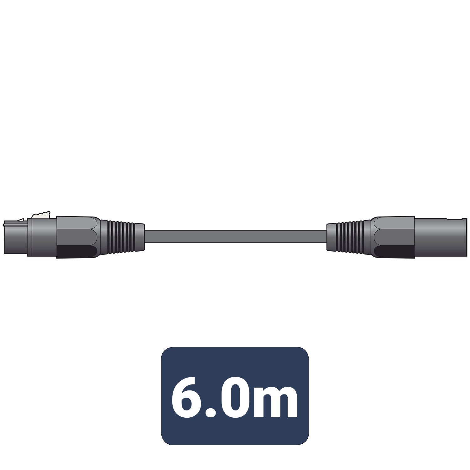 Volume Music Solutions Citronic Classic Microphone Leads XLR Female - XLR Male XF-XM600BK