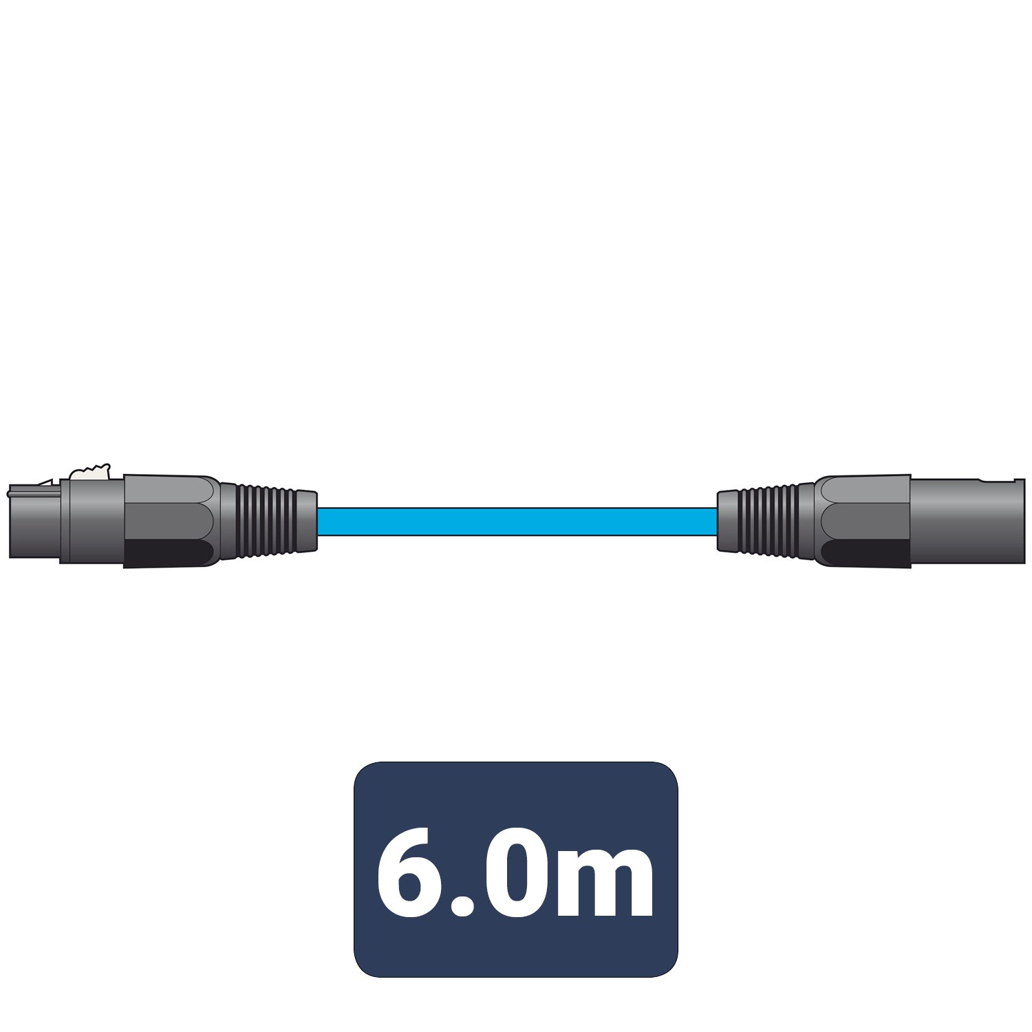 Volume Music Solutions Citronic Classic Microphone Leads XLR Female - XLR Male XF-XM600BL