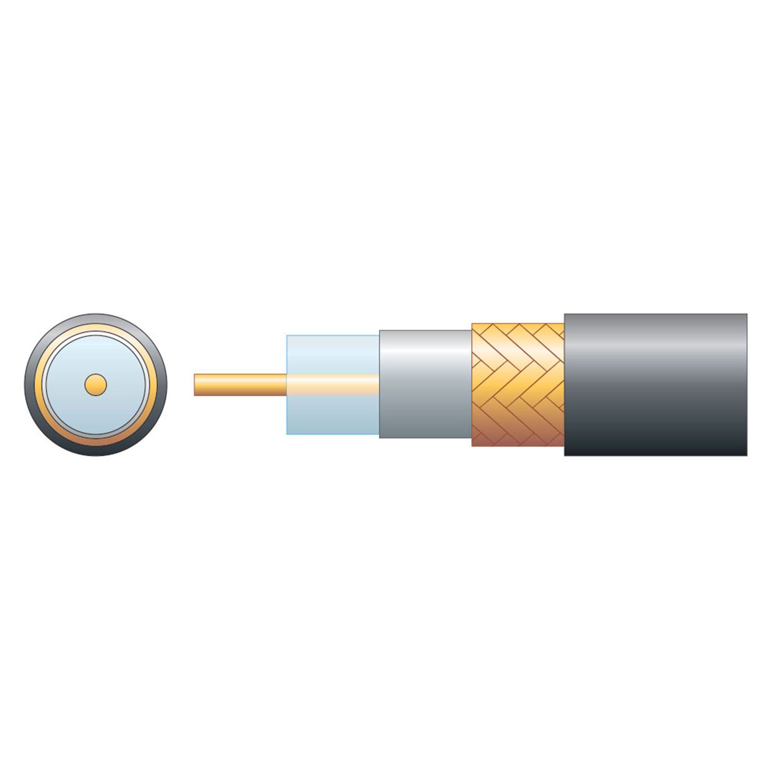 Mercury Economy RG6 75 Ohms Air Spaced Coaxial Cable - CCA Braid