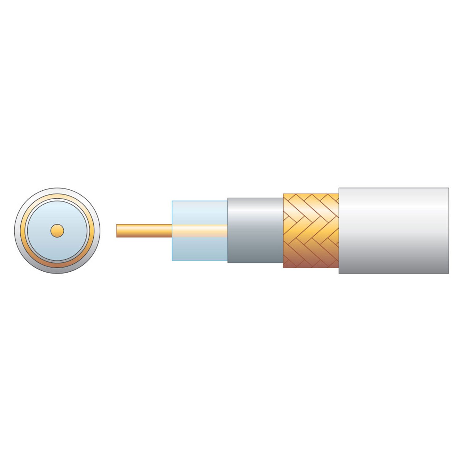 Mercury Economy RG6 75 Ohms Air Spaced Coaxial Cable - CCA Braid