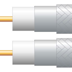 Mercury Economy Twin RG6 75 Ohms Foam Filled Coaxial Cable - Aluminium Braid
