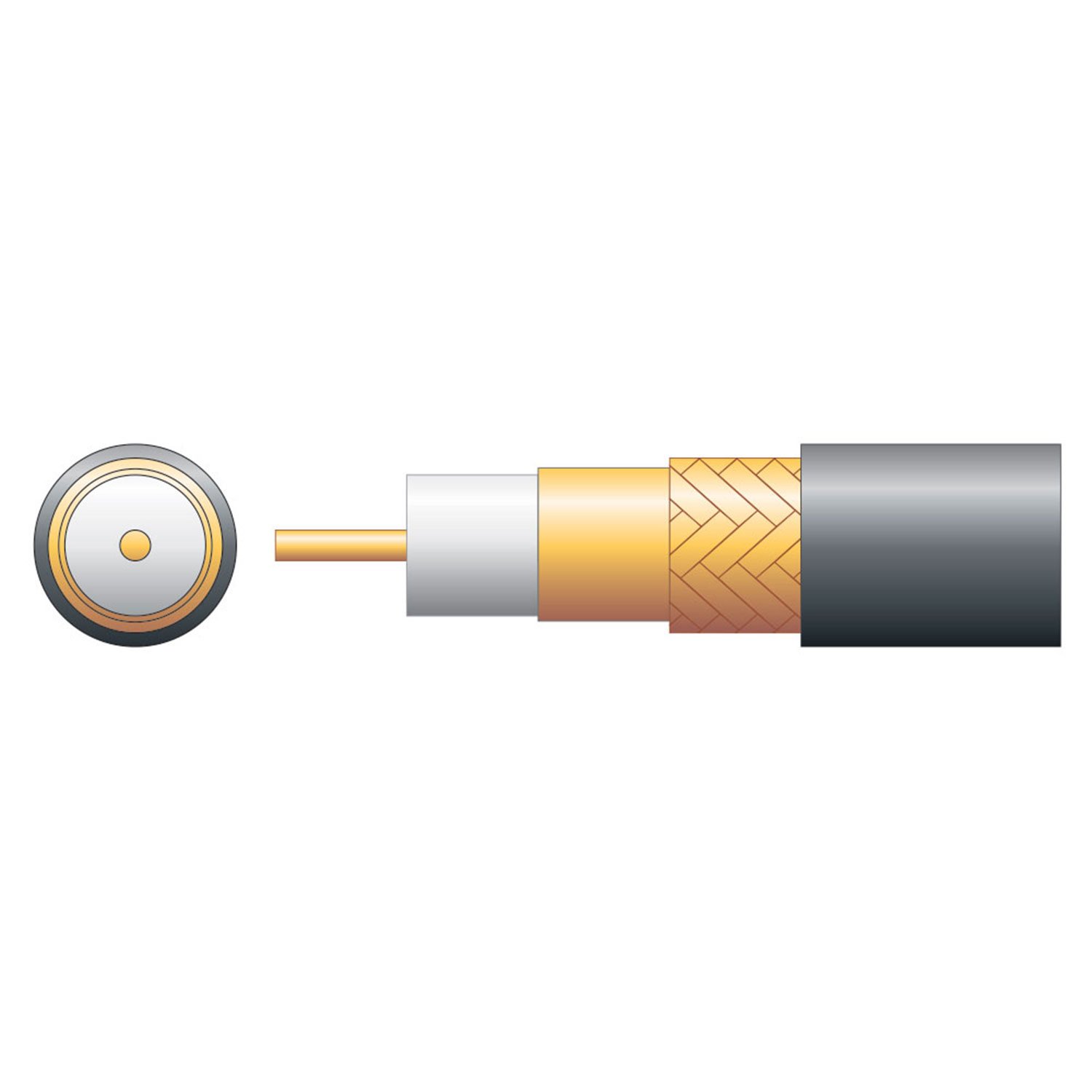 Mercury 100U 75 Ohms Foam Filled Coaxial Cable - CCA Braid