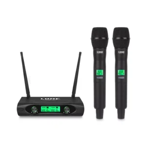 Volume Music Solutions Lone Audio Dual-Channel UHF Wireless Mic System with 2 Handheld Microphones