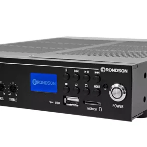 Volume Music Solutions Rondson AM60UB 2 60W Compact Bluetooth Amplifier Mixer with AM FM Tuner USB SD Player and Siren